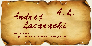 Andrej Laćarački vizit kartica